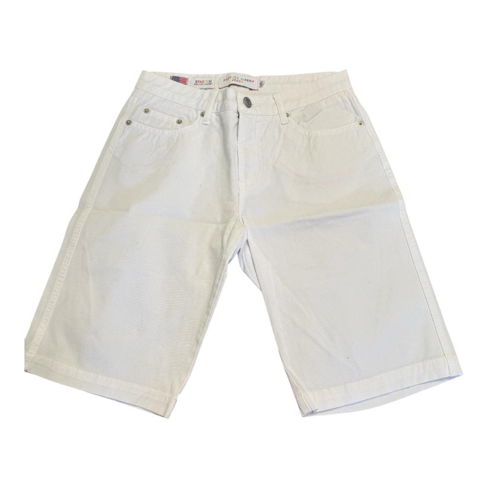 FABRIZIO GIANNI JEANS white short, size 2